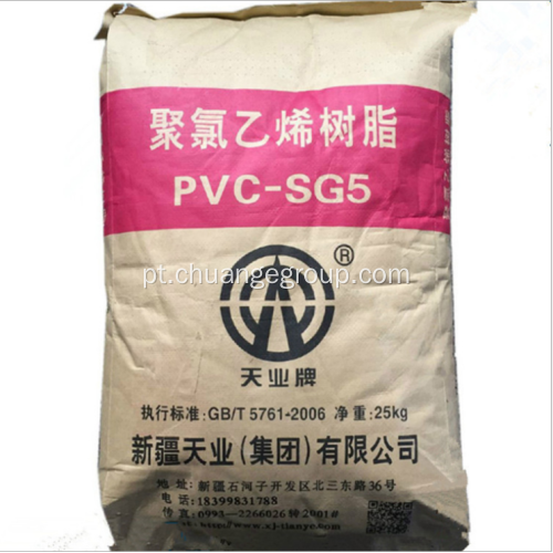 Tianye marca PVC resina sg8 sg3